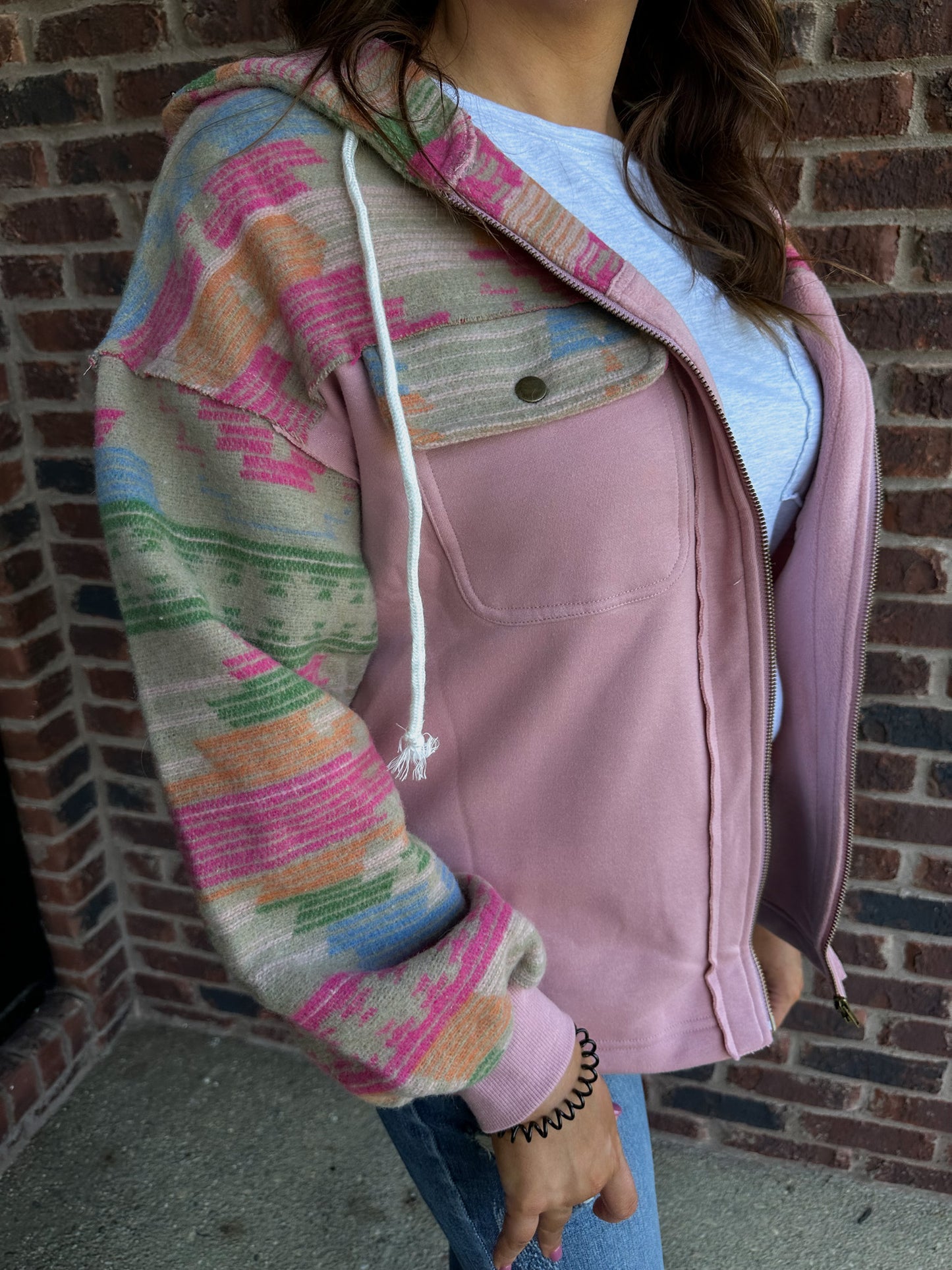 Paisley Pink Aztec Jacket